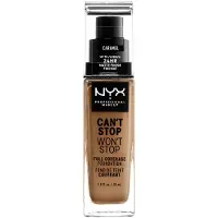 Nyx Can't Stop Won't Stop 24 Hour Foundation (olika nyanser) - Caramel