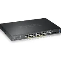Zyxel GS2220-28HP - Switch - Hanterad - 24 x 10/100/1000 (PoE+) + 4 x kombinerad Gigabit SFP - Rackmonterbar - PoE+ (375 W)