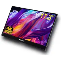 Verbatim PMT-17-4K Touchscreen EEK: A (A - G) 43.9 cm (17.3 tum) 3840 x 2160 pixel 16:9 6 ms USB-C, USB-A, HDMI, Audio, stereo (3.5 mm)