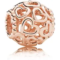 Pandora 14k Rose Gold-Plated 780964 Open Your Heart