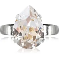 Caroline Svedbom Mini Drop ring crystal rhodium