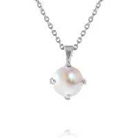 Caroline Svedbom Classic Petite halsband pearl rhodium