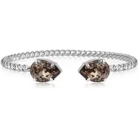 Caroline Svedbom Mini Drop Bracelet Rhodium Greige - Stjärnurmakarna