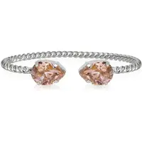 Caroline Svedbom Mini Drop Bracelet Rhodium Vintage Rose - Stjärnurmakarna