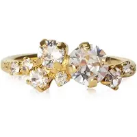 Caroline Svedbom Stardust Ring Gold Crystal - Stjärnurmakarna