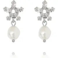 Caroline Svedbom Emmy örhängen pearl/crystal rhodium