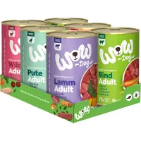 Wow Dog Vuxen Hund Flerpack Blötmat 6x400g