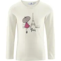 Happy girls T-shirt gyttjefärgad / mörkgrå / burgunder / vit