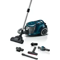 Bosch beutelloser Staubsauger ProFamily GS41 Serie 6, blau Dammsugare utan påse 750 W Utan påse