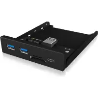 Icy Box 60433 USB-hubb 3 Port USB-A USB 3.0 5 GBit/s Svart