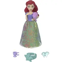 Mattel Disney Princess Leksaker, Liten Docka Royal Color Reveal med 6 Överraskningar