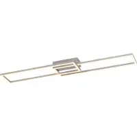 JUST LIGHT LED taklampa Iven, dimbar, Aluminium / grå / zink, Sovrum, Aluminium / grå / zink, LED-taklampa
