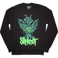 Ginza.se Slipknot: Unisex Sweatshirt/Green Demon (Black) (Back Print & Oversized) (XX-Large)