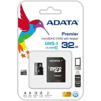 ADATA microSDHC, 32 GB, Class 10, 0,25 g, w/ micro SD Adapter