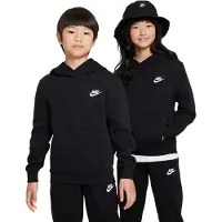 Nike Sweatshirt 'Club Flc' svart / vit