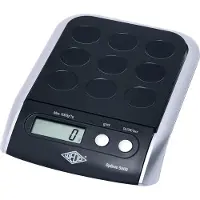 Wedo OPTIMO 5000, Elektronisk köksvåg, 5 kg, 1 g, Svart, ABS synthetics, Knappar