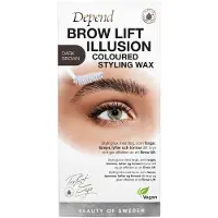 Depend Cosmetic PE Brow Lift Illusion Coloured Styling Wax 5 g - Dark Brown