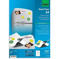 Sigel magnetiskt Inkjet-papper matt A4 | 5 ark