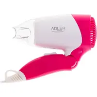 Adler AD 2259 hårtork 1200 W, rosa/vit