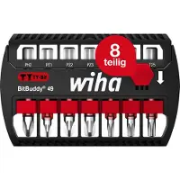 Wiha 42116 42116 Bit-Set 7 delar Stjärnspår Phillips, Stjärnspår Pozidriv, TORX Plus