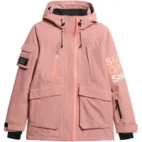 Superdry för kvinnor. WS110165A Ski Ultimate Rescue Jacket rosa (XS), Casual, Återvunnen polyester, Hållbar
