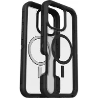 Otterbox Defender Series XT - Baksidesskydd för mobiltelefon - robust - MagSafe-kompatibilitet - plast - dark side (genomskinlig/svart) - för Apple iPhone 16 Pro Max