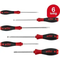 Wiha 302 ZK6 SO, 606 g, Box Skruvmejsel set Verkstad 6 delar Spår, Stjärnspår Pozidriv
