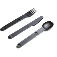 Full Windsor Magware MAG-SS-BLK Charcoal Black, outdoor cutlery