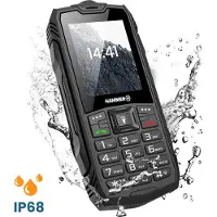 Hammer Rock, Dual SIM, 6,1 cm screen, 0,3 MP, 1800 mAh, Black. (No Nordic language, English and other EU languages).