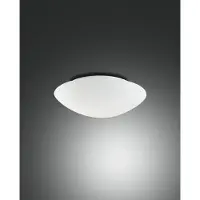 FABAS LUCE Taklampa Pandora, dimbar, Vitt / opal, Vardagsrum / matsal, Glas, Taklampa