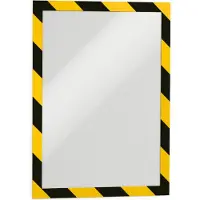 Durable Magnetram A4 självhäftande | Duraframe | svart/gul | 2st