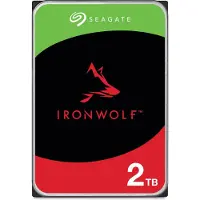 Seagate IronWolf ST2000VN003 - Hårddisk - 2 TB - inbyggd - 3.5 - SATA 6Gb/s - 5400 rpm - buffert: 256 MB - med 3 års Rescue Data Recovery