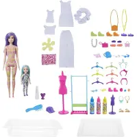 Barbie Lalka Barbie Barbie Color Reveal Tie Dye Fashion Maker Doll