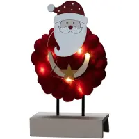Konstsmide Tomte Juldekoration i trä & bomull 6 LED 2xAA