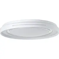 Brilliant LED taklampa Barty, dimbar, Vitt / opal, Vardagsrum / matsal, Metall, Modern, LED-taklampa
