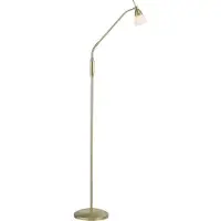 Paul Neuhaus Golvlampa Pino, dimbar, Mässing / guld, Vardagsrum / matsal, Metall, Golvlampa