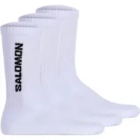 Salomon - Strumpor - Socks Everyday Crew 3-Pack White för UnisexBomull - Storlek 42-44 - Vit