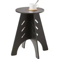 SoBuy Sidobord Svart 30,5 cm