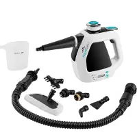 Eta Aquabelo 1264 90000 - Ångdammsugare - handhållen - svart / vit