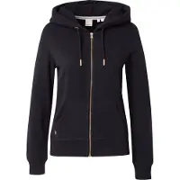 Superdry för kvinnor. W2012358A Hoodie med dragkedja och logotyp Essential svart (L), Casual, Bomull, Hållbar