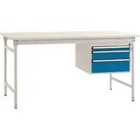 Manuflex BB5261.0002 Arbetsbordmöbel Grå-vit (RAL 7035)