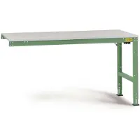 Manuflex LU6063.6011 ESD Arbetsbordmöbel Resedagrön (RAL 6011)