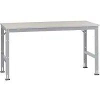 Manuflex AU4014.9006 Arbetsbordmöbel Aluminiumsilver