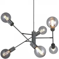 Halo Design Taklampa , Svart, Matsal, Metall
