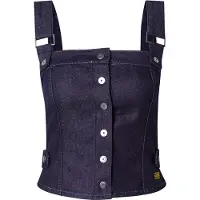 G-Star Bustier Top Detachable Straps - Dark blue - Women