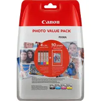 Canon Bläck CLI-571 XL Original Kombi-pack Svart, Cyan, Magenta, Gul 0332C006