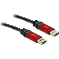 DeLOCK USB 3.2 Gen 1-kabel Typ-A hane till Typ-A hane, 2 m (Premium)