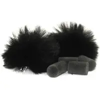 Rycote Black Lavalier vindskydd - par