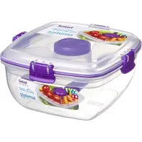 Sistema Matlåda m. Tillbehör - Salad - 1,1 L - Mintgrön Teal - - One Size - Matlåda