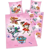 MCU Paw Patrol Pink bäddset - 100% bomull